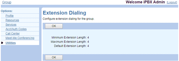 Admin-Extension-Dialing