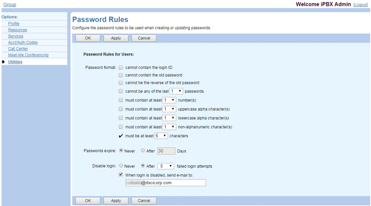 Admin-Password-Rules