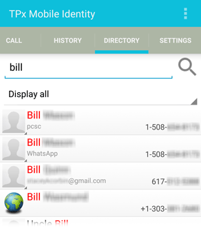 Mobile Identity - search