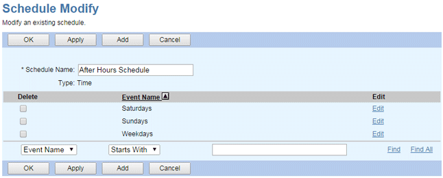 Schedule-Modify