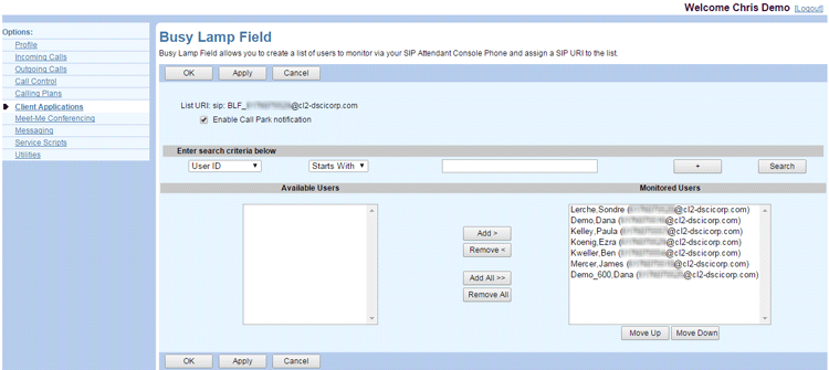 User-Busy-Lamp-Field