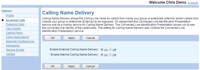 User-Calling-Name-Delivery