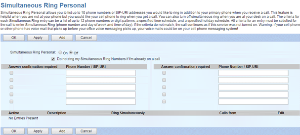 User-Simultaneous-Ring